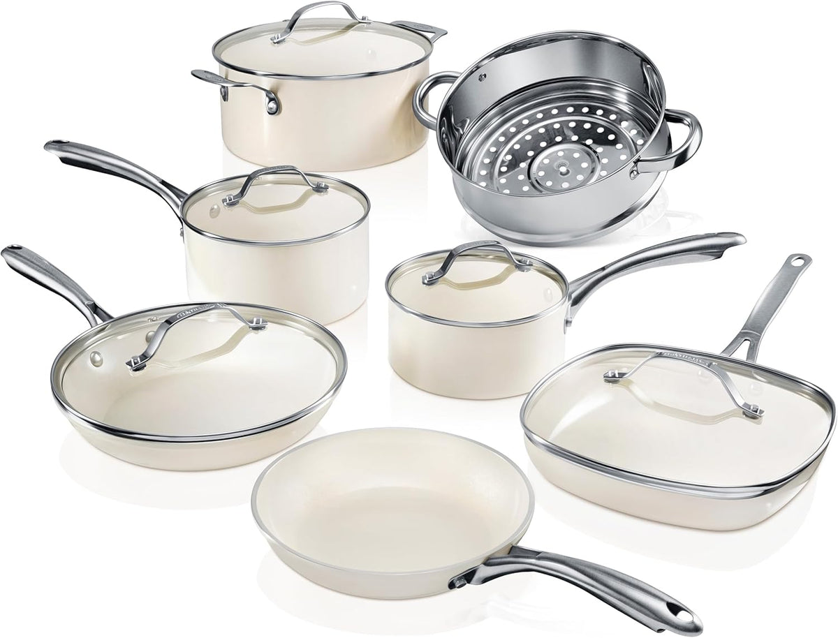 12 Pc Non Stick Ceramic Cookware Set E4954