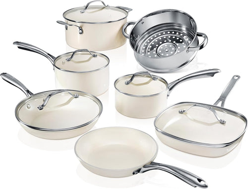 12 Pc Non Stick Ceramic Cookware Set E4954