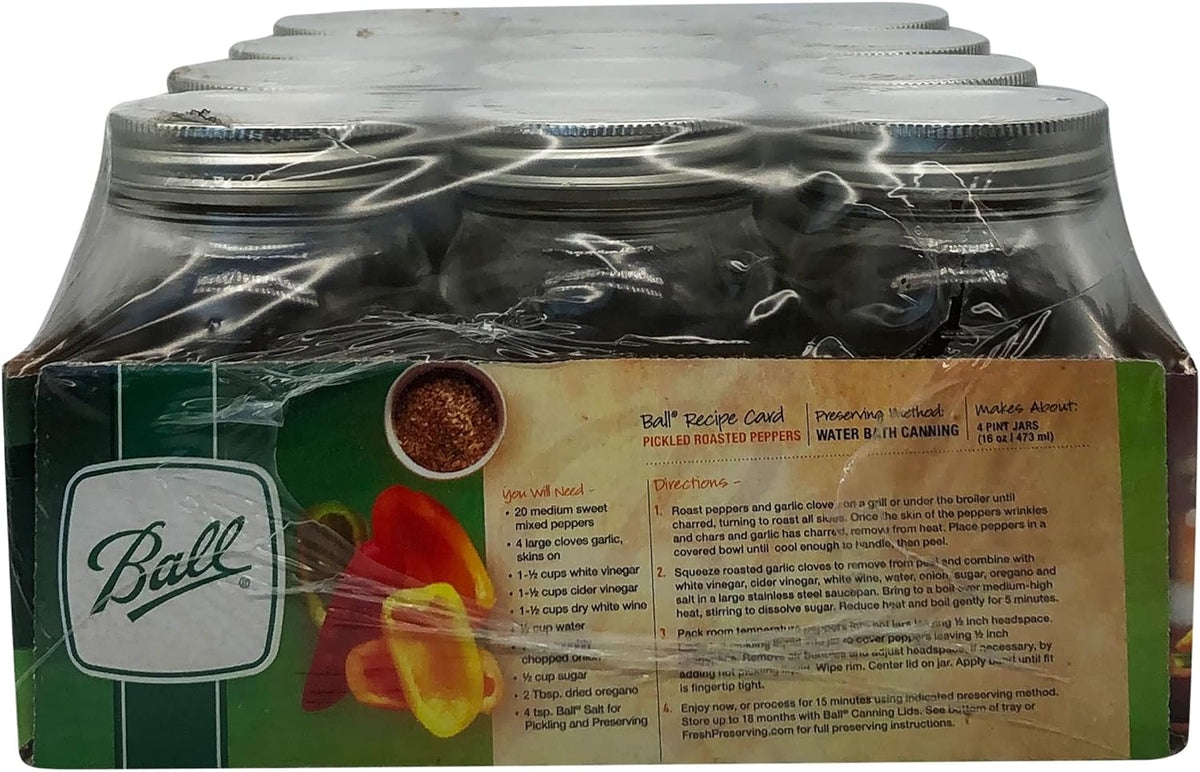 16 oz Regular Mouth Pint Jar Set of 12 C633055