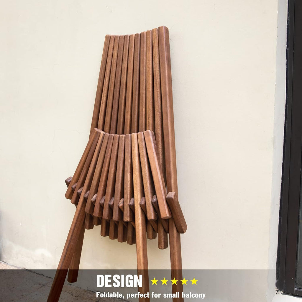 Folding Acacia Wood Outdoor Chair M255