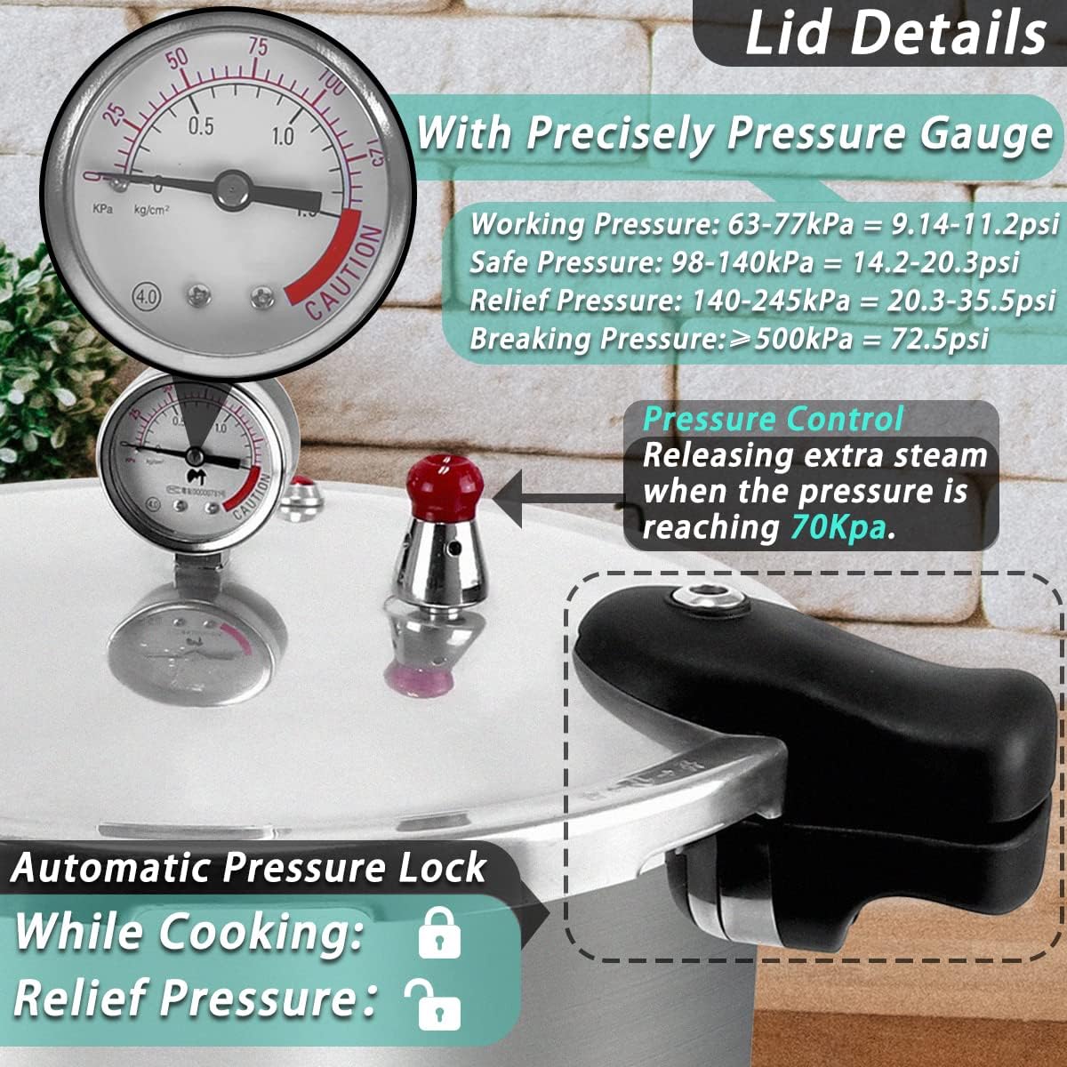 23 Quart Nonstick Aluminum Pressure Canner And Cooker Q69554
