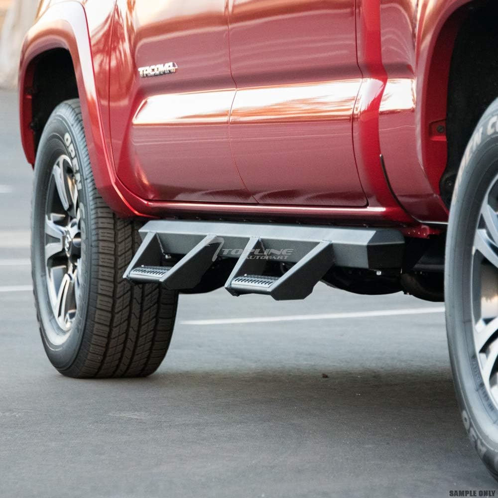 Matte Black Nerf Bars Running Boards for Chevy Colorado GMC Canyon Crew Cab V406619