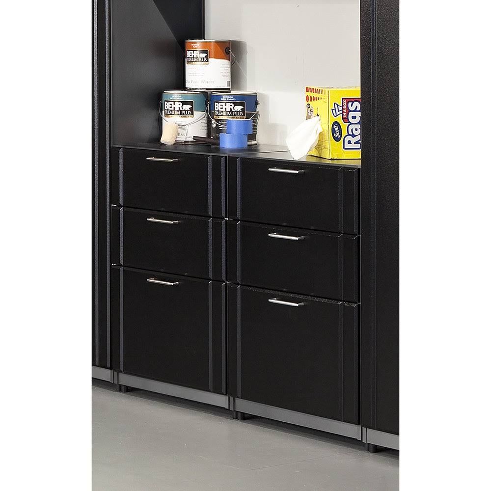 Black 3-Drawer Freestanding Base Cabinet P590070