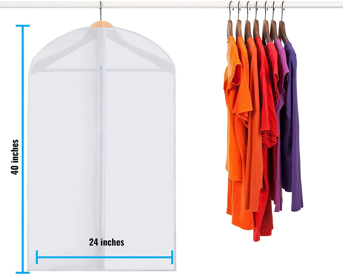 Black 5 Pack Hanging Garment Bag W700