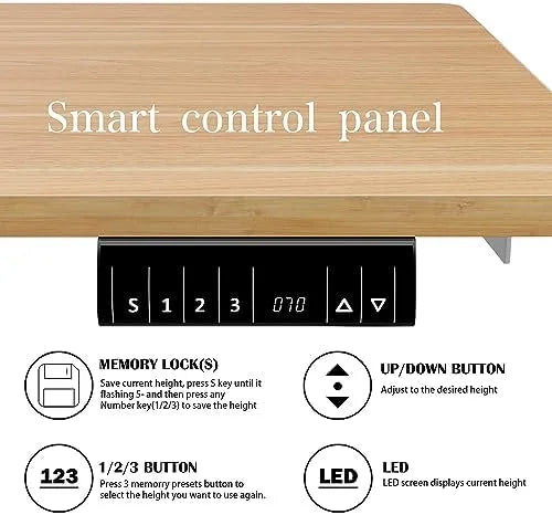 Height Adjustable Electric Standing Desk with Memory Controller 48" x 24" Z902