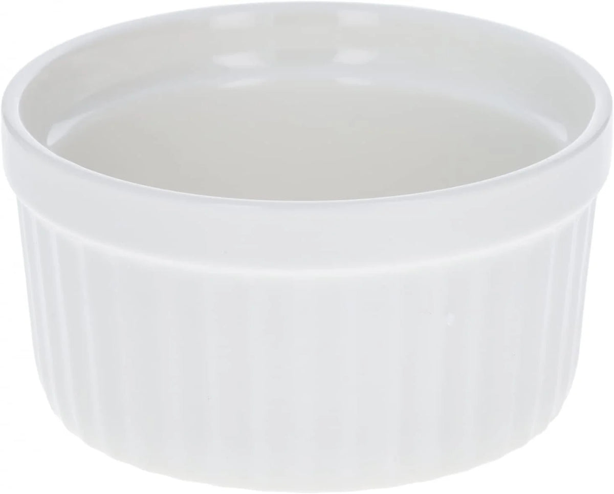 White 4Oz Porcelain Dessert Cups Set Q600337