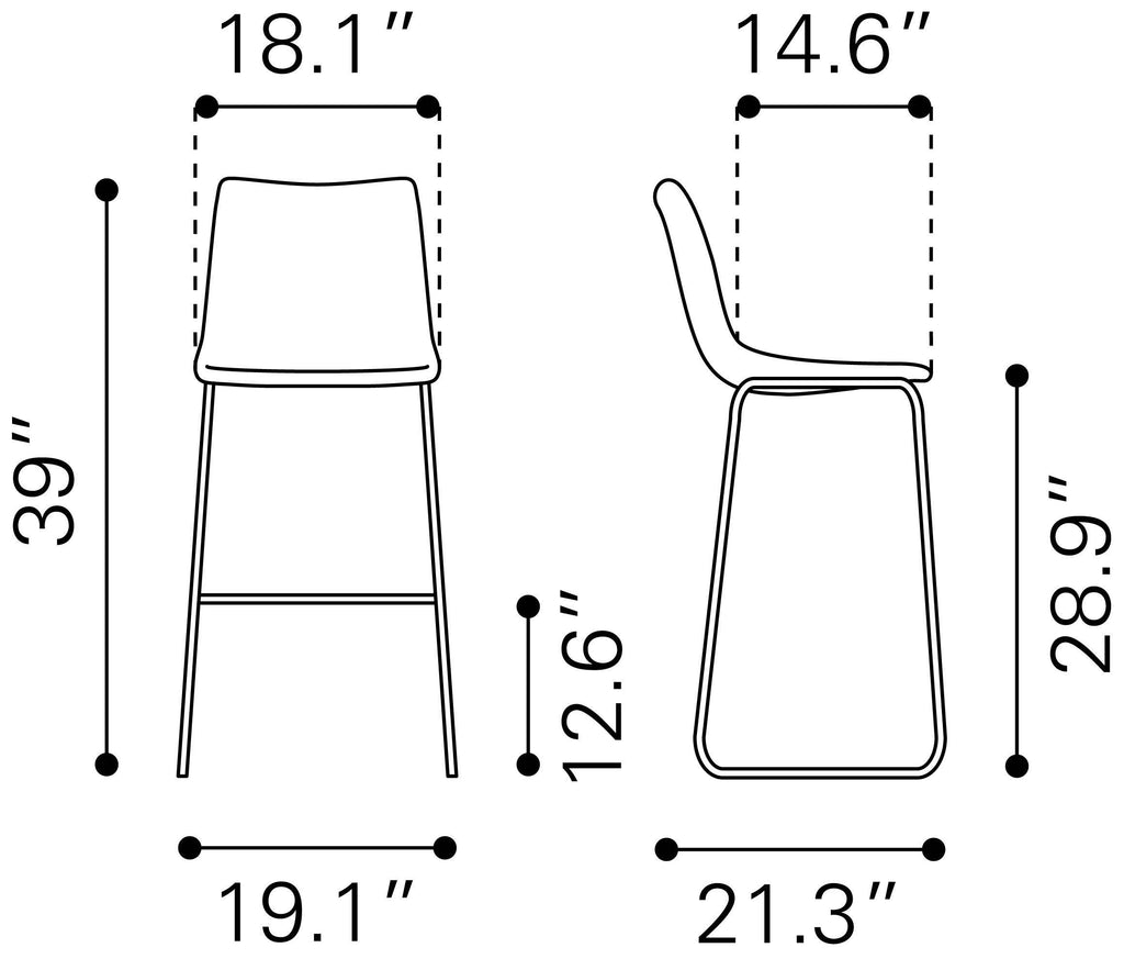 Charcoal Bar Chair K627693
