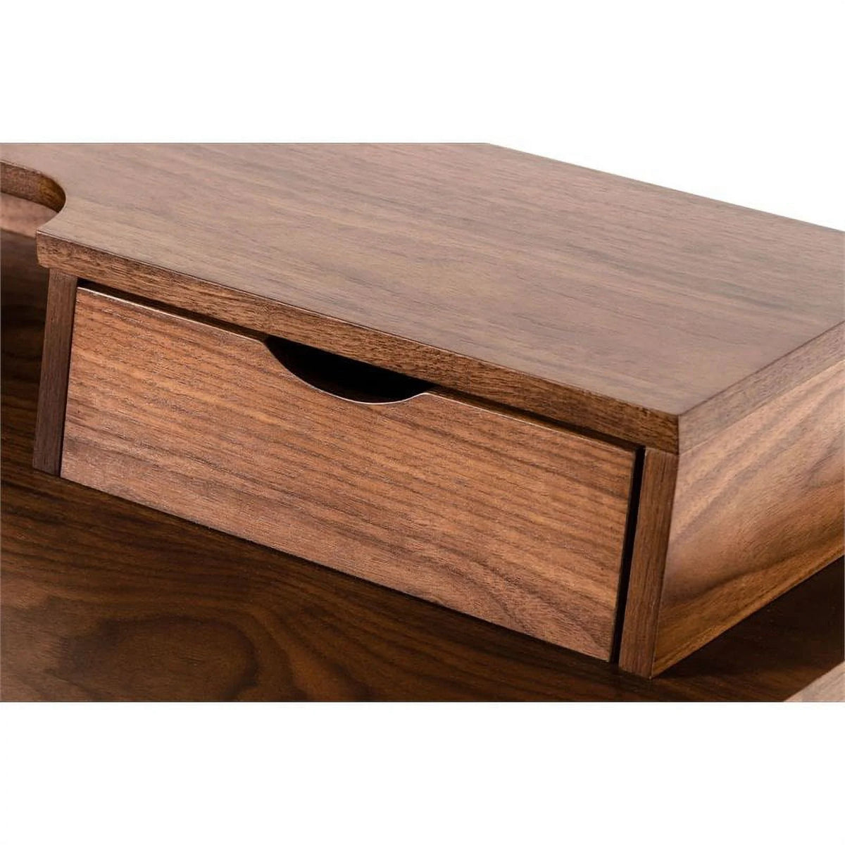 48" Rectangular Solid Wood Office Desk in Walnut O138958
