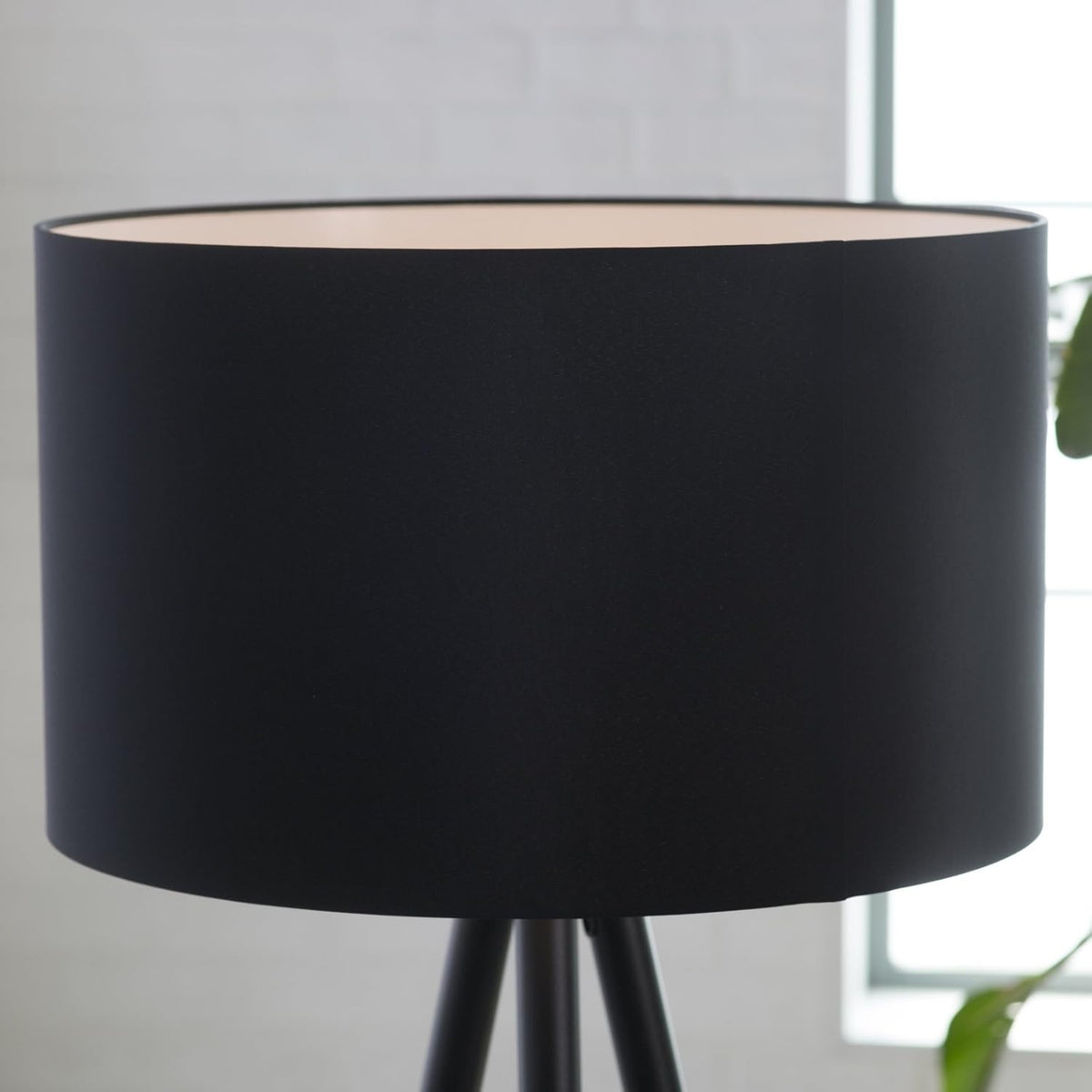 Black Painted Metal Floor Lamp W63923