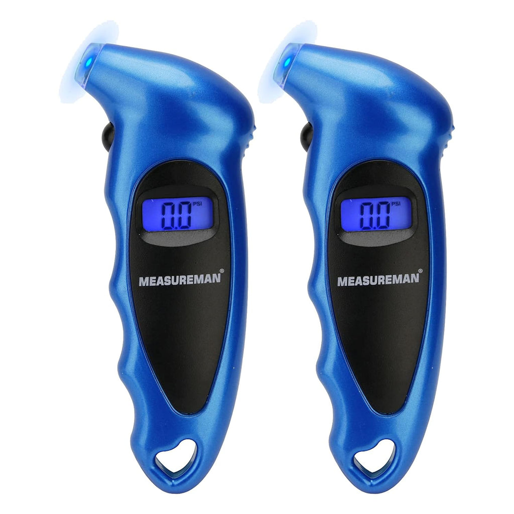 Digital Tire Pressure Gauge 0-150 PSI Blue 2 Pack K999
