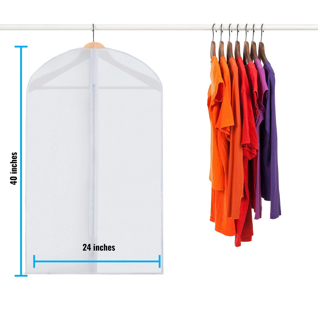 Black 5 Pack Hanging Garment Bag W700