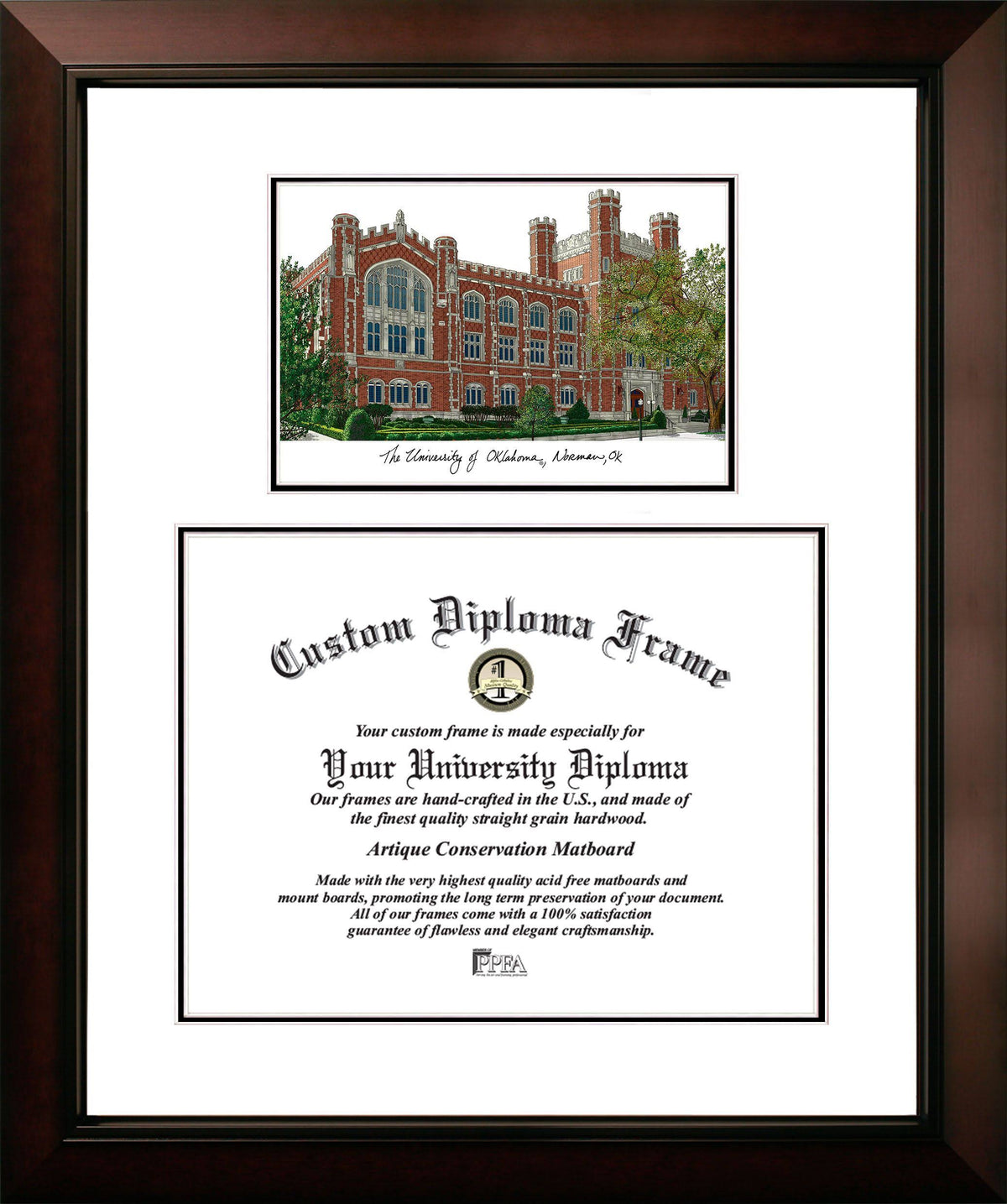 17W x 14H Diploma Frame C870