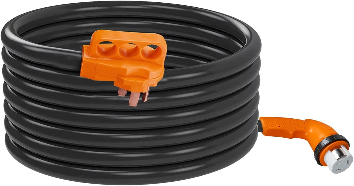 50 Amp 36 Feet Heavy-Duty RV Extension Cord with Finger Handle O1292