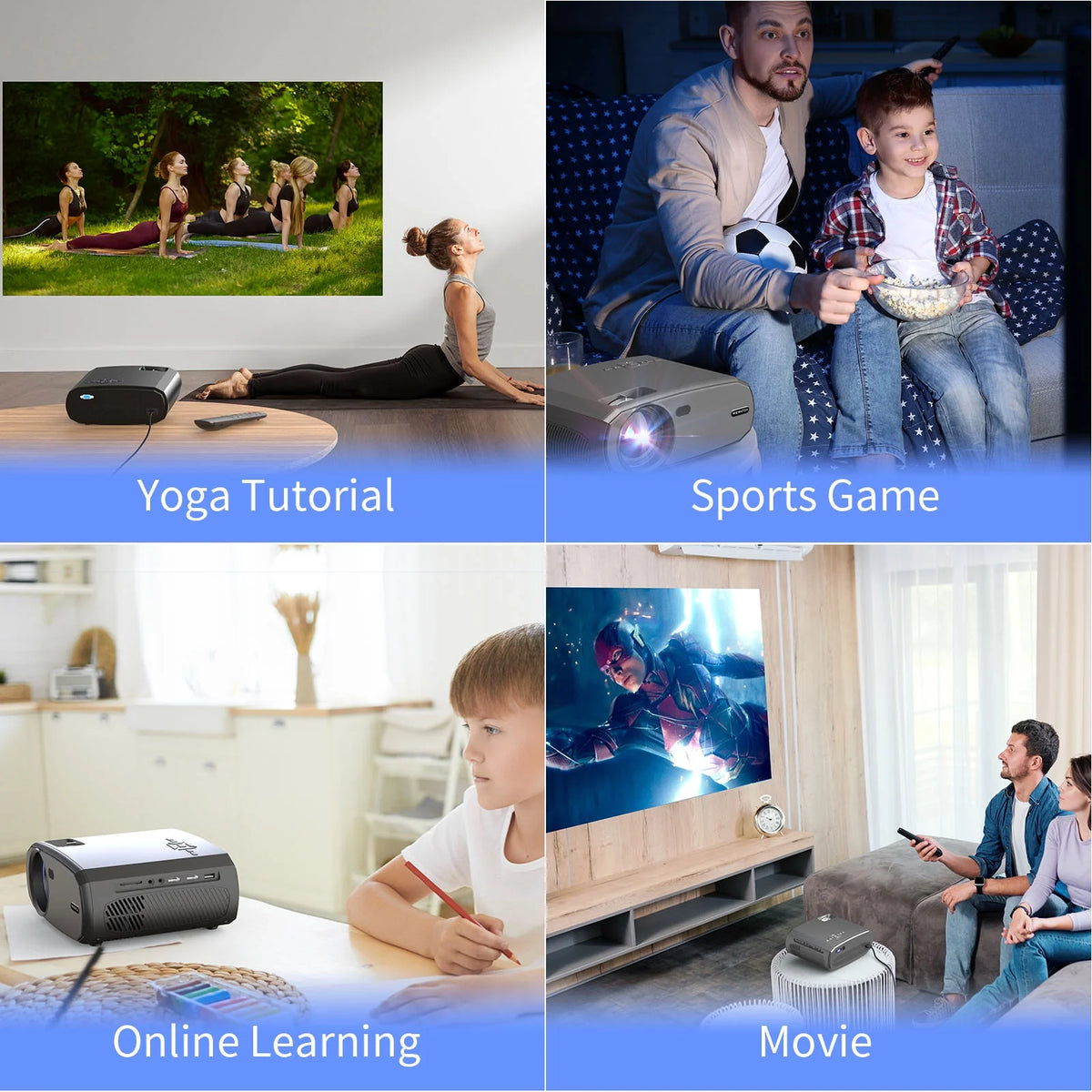 15000 Lumens 1080P Portable Projector R434