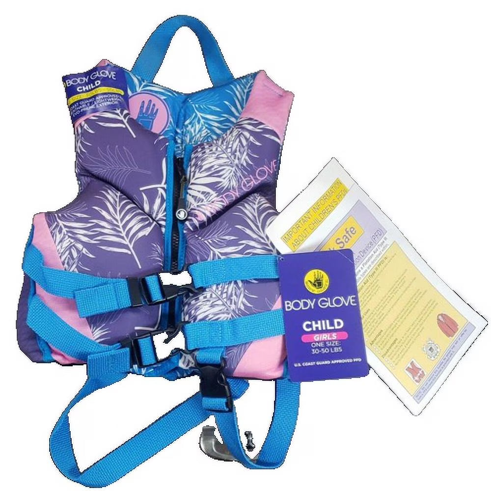 Girls One Size Purple Pink Blue PFD C217