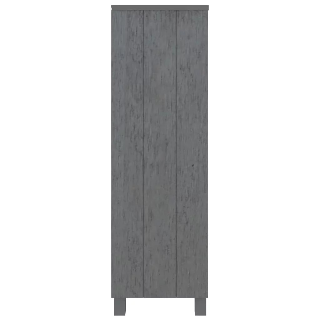 Dark Gray Solid Wood Pine Book Cabinet T679