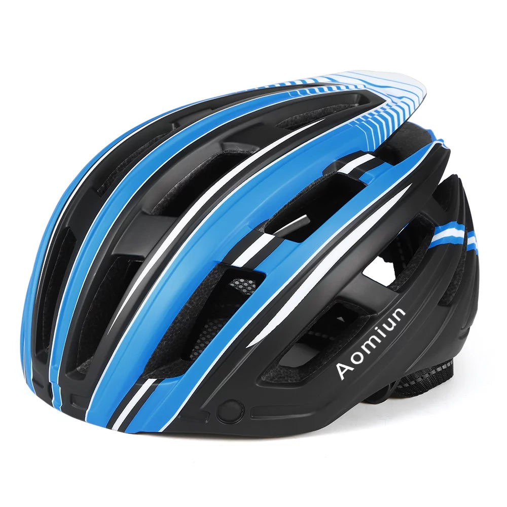Mountain Bike Helmet with Back Light Detachable Magnetic Visor Q7249