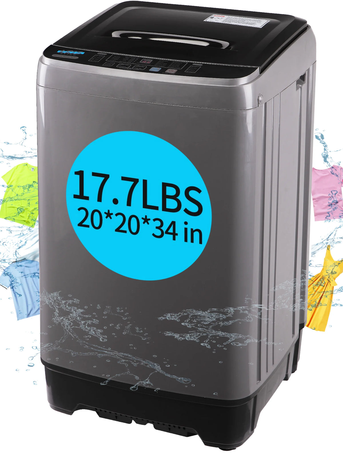 Portable 17.7 lbs Full Automatic Washing Machine C812042
