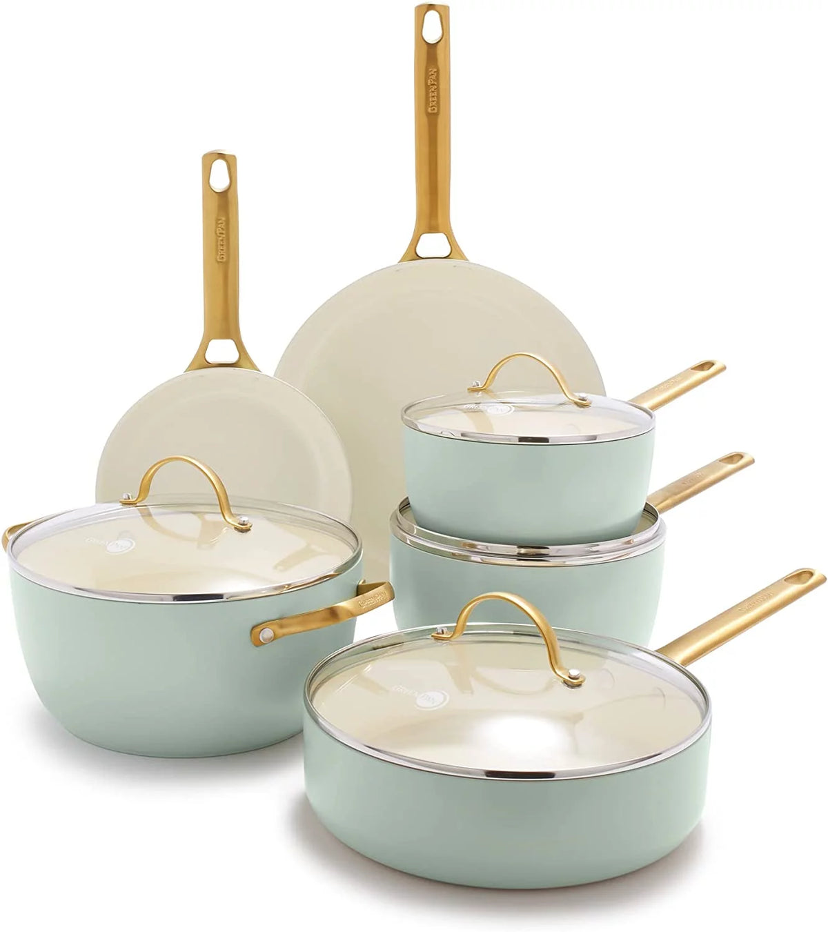 Hard Anodized Ceramic Nonstick 10 Piece Cookware Set M2732
