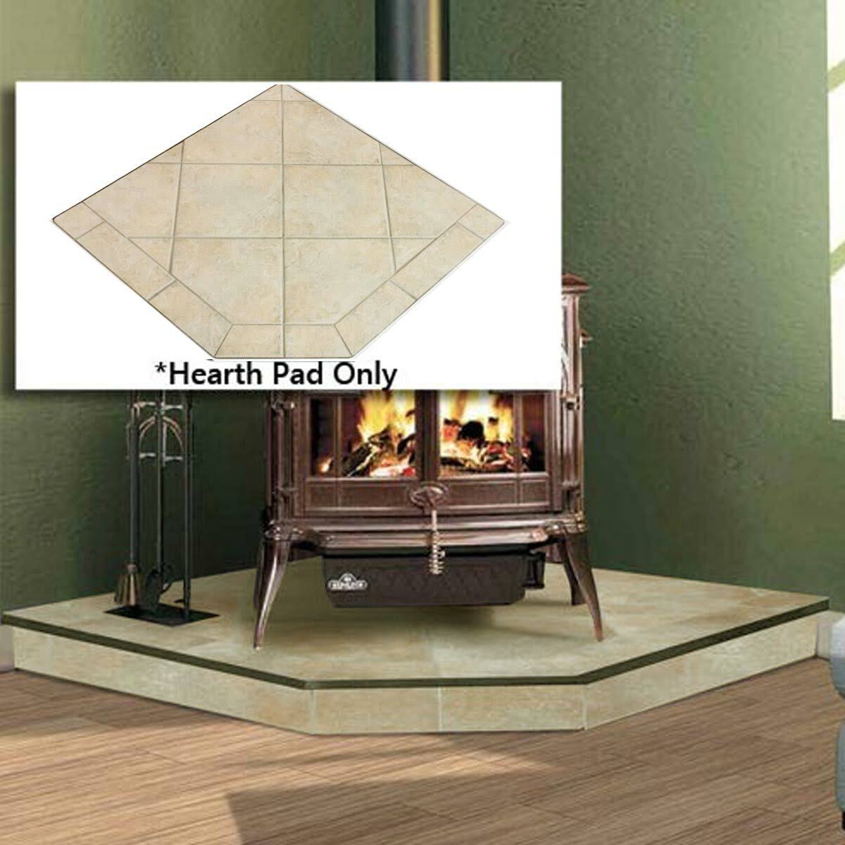 40'' x 40'' Single Cut Corner Hearth Pad L4179