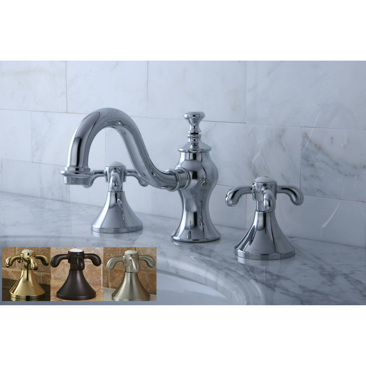 Widespread Bathroom Faucet Oil Rubbed Bronze L430373