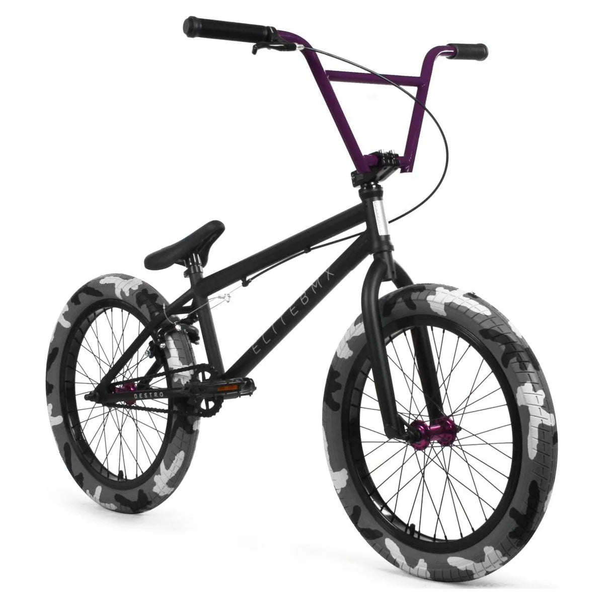 Black Camo and Purple 20 In. BMX Bike T6013