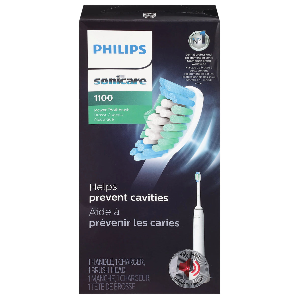Rechargeable Electric Toothbrush White Grey U573