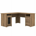 L Shaped Computer Desk in Reclaimed Pine P419