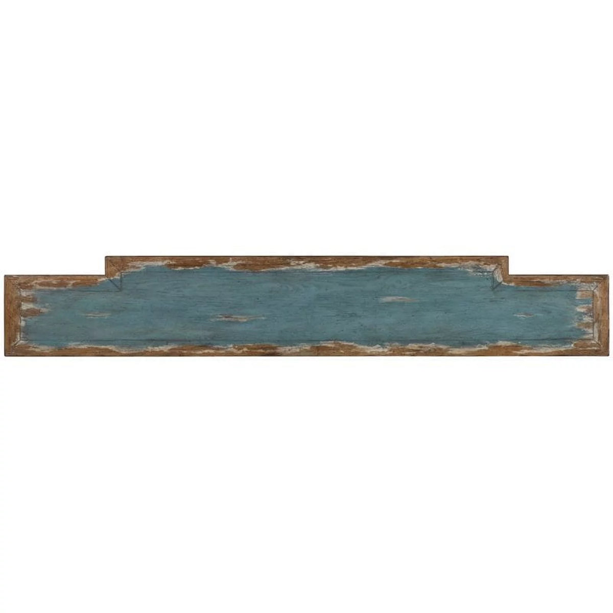 Azure Blue 4-Drawer Wood Console Table with Bottom Shelf Z13202
