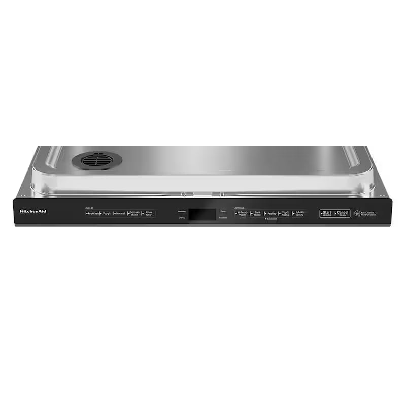 Black Stainless Built-in Dishwasher with Stainless Steel Tub and Third Level Rack W55349
