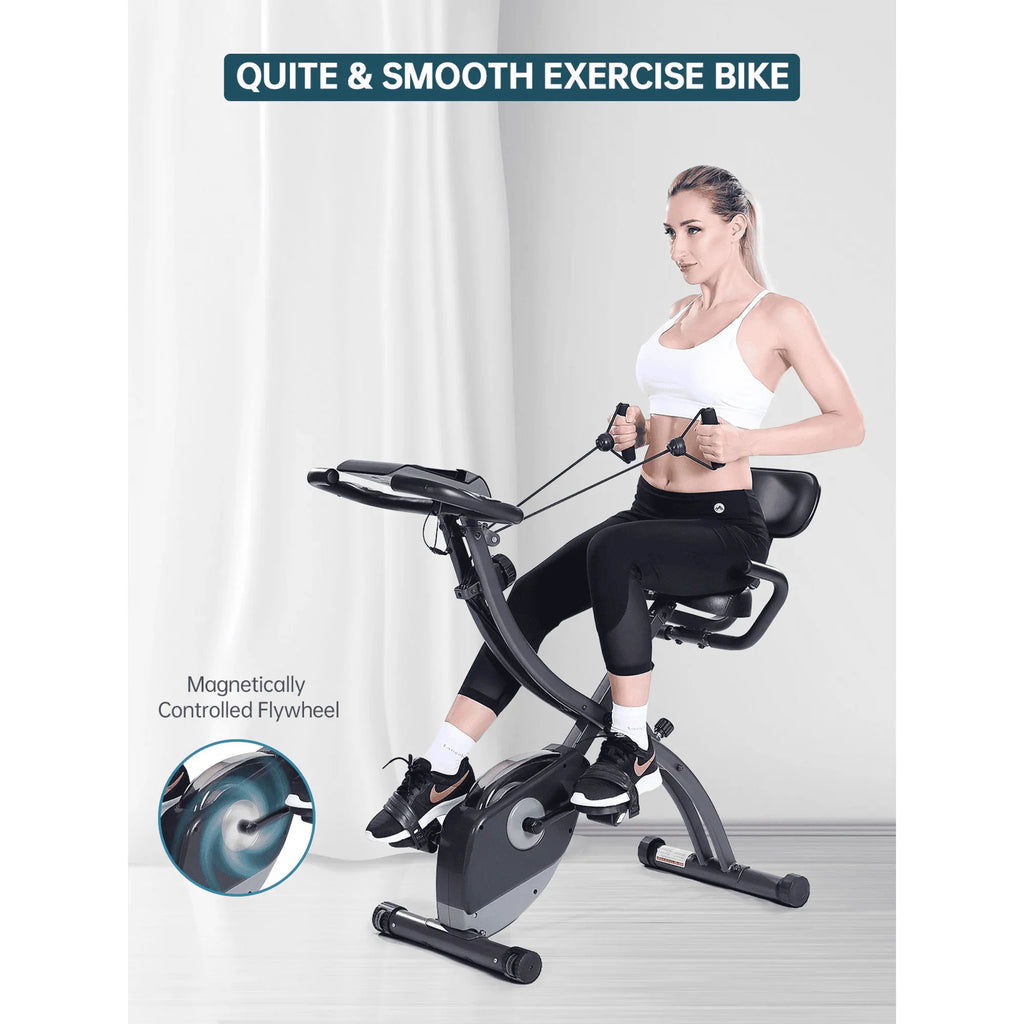 Folding Magnetic Stationary Exercise Bike C6524