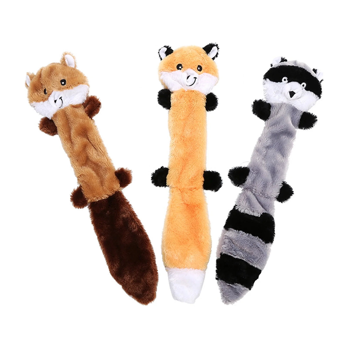 3Pcs No Stuffing Plush Dog Chew Toy Y960529