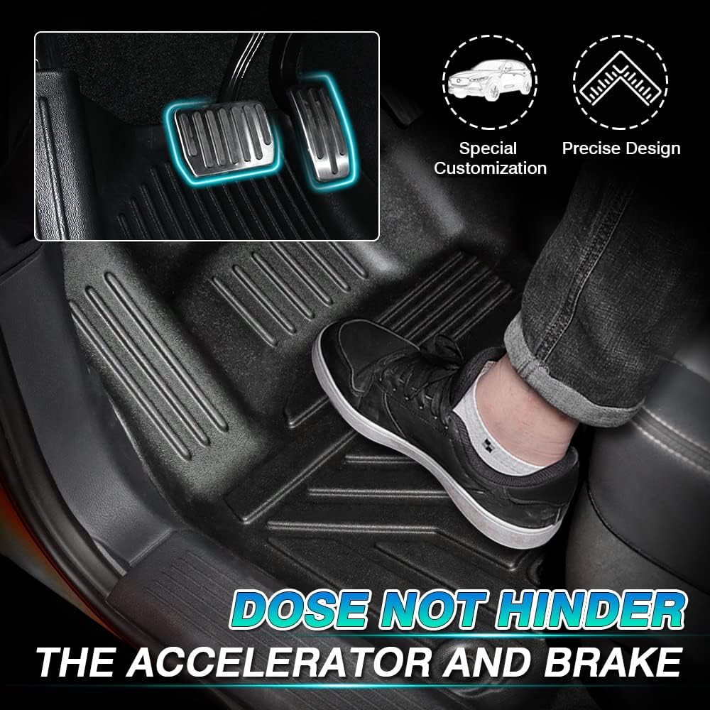 Custom Fit All-Weather Car Floor Mats Full Set TPE D464