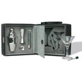 Black and Blue Martini Bar Set with Case E651688