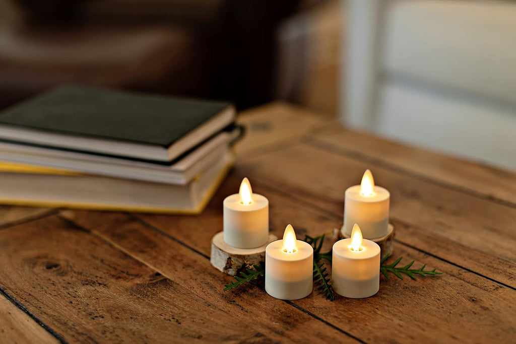 Set of 4 Flameless LED Tealight Candles V90067