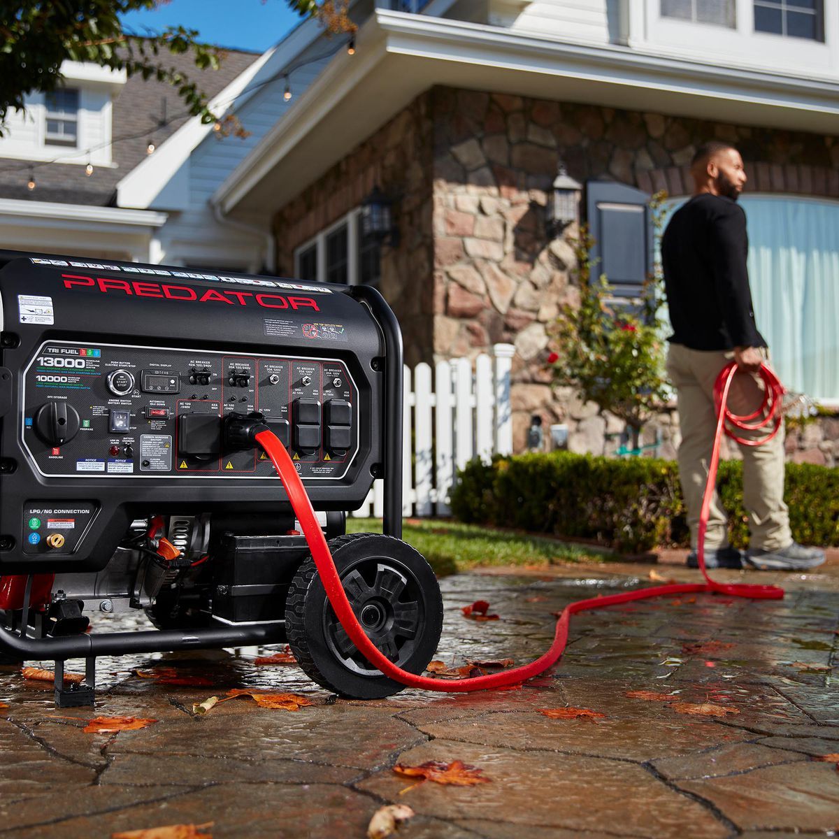 25 ft. 30 Amp 125/250V 4-Outlet Generator Extension Cord E7910