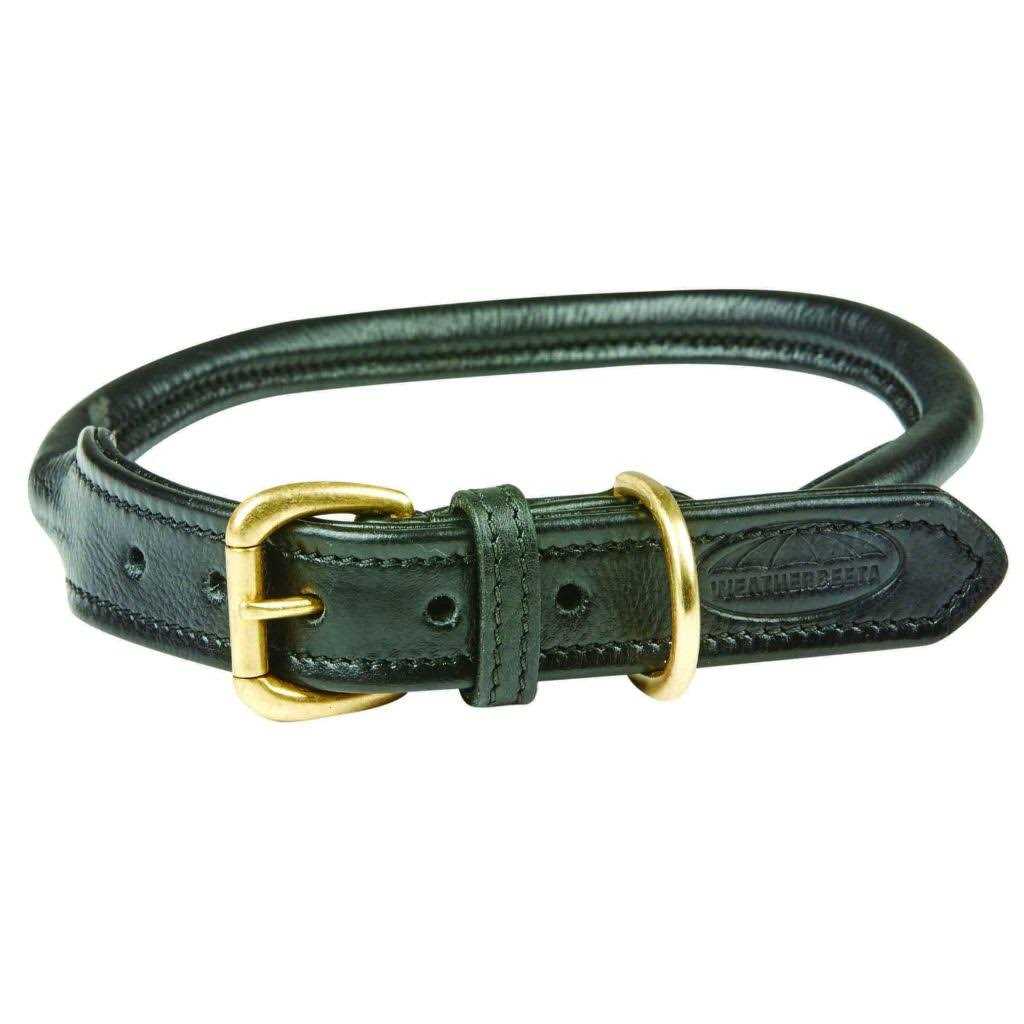 Rolled Leather Dog Collar T9252