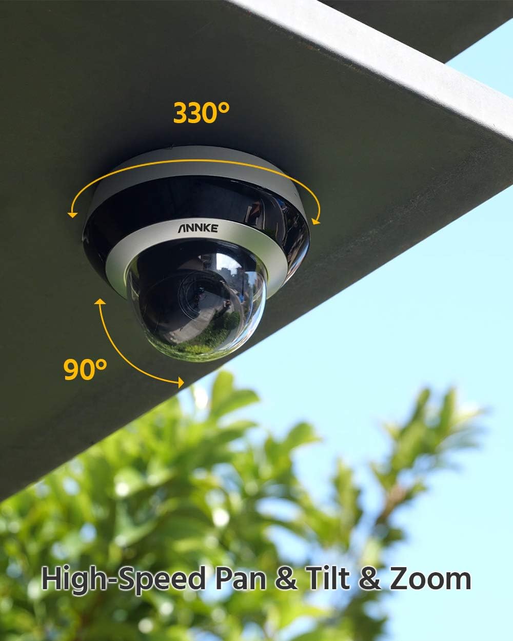 4MP PoE IP PTZ Dome Security Camera with 4X Optical Zoom J338