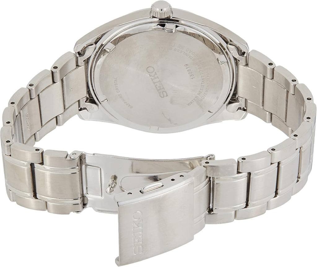 Silver Dial Stainless Steel Watch with Date Calendar and 100m Water Resistant N67451