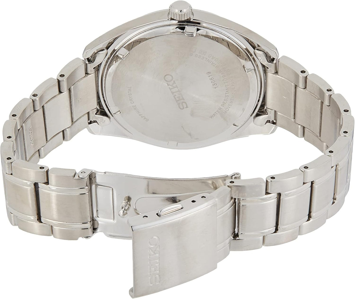 Silver Dial Stainless Steel Watch with Date Calendar and 100m Water Resistant N67451