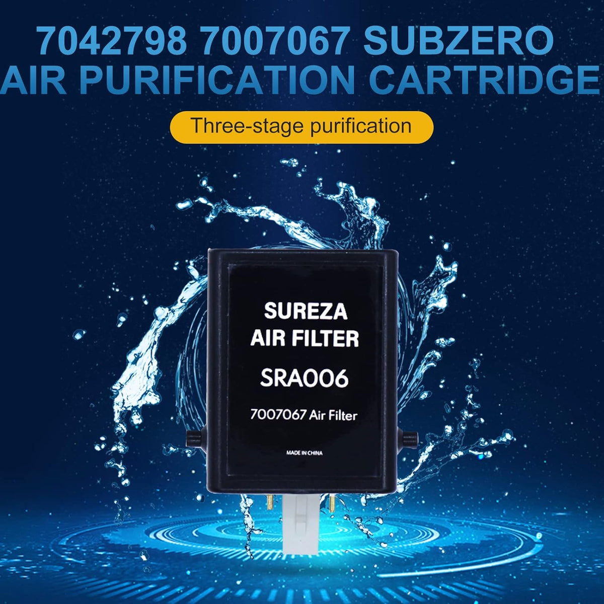 Air Purification Cartridge Replacement Refrigerator Filter Pack of 2 U803333