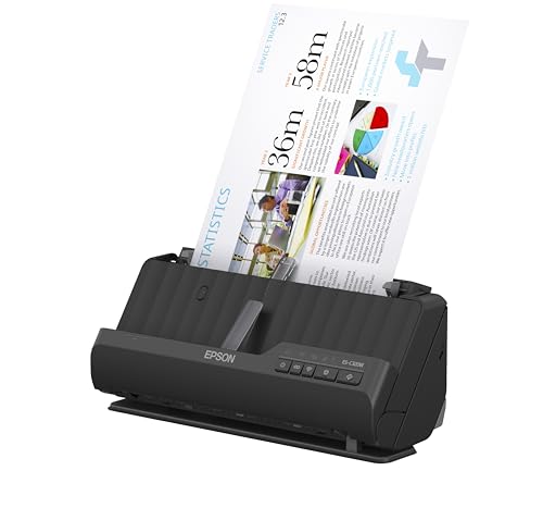 Wireless Compact Desktop Document Scanner with Auto Document Feeder K476