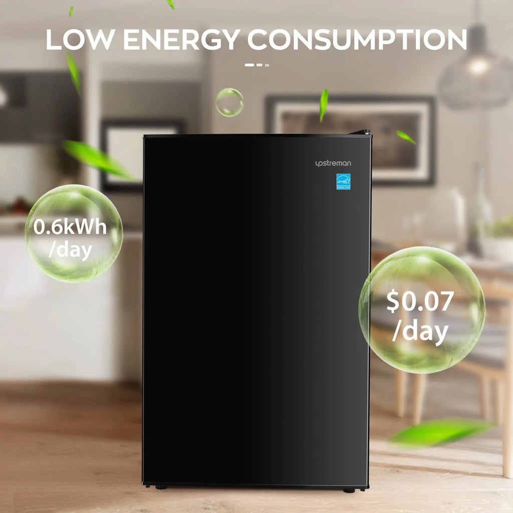 4.5 Cu.ft Black Single Door Mini Fridge with Freezer N2166