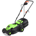 14-Inch Electric Corded Push Lawn Mower with Grass Bag B4923