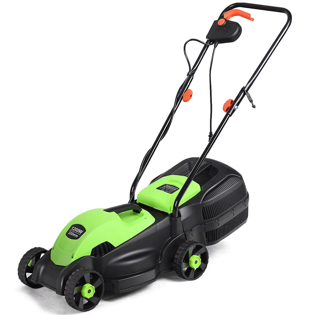 14-Inch Electric Corded Push Lawn Mower with Grass Bag B4923
