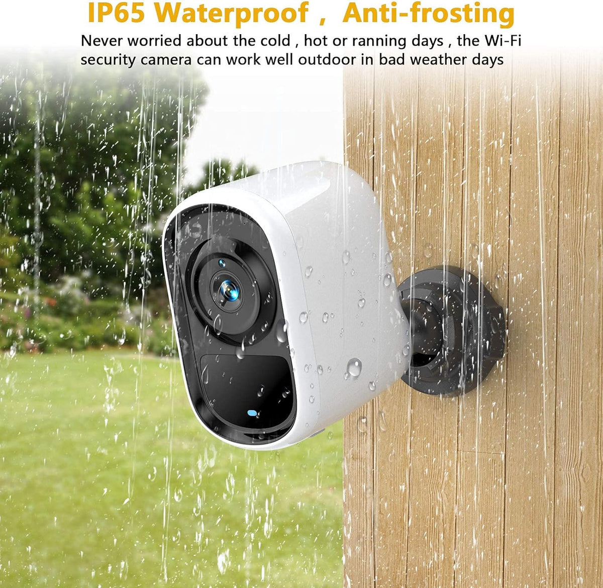 Wireless Outdoor Security Camera 1080P HD Night Vision Waterproof U2117