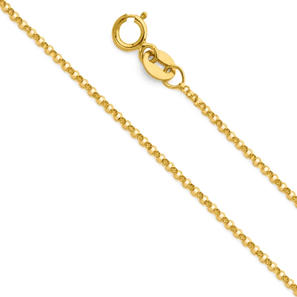 14K Yellow Gold Cherub Pendant with 16" Chain Necklace B614