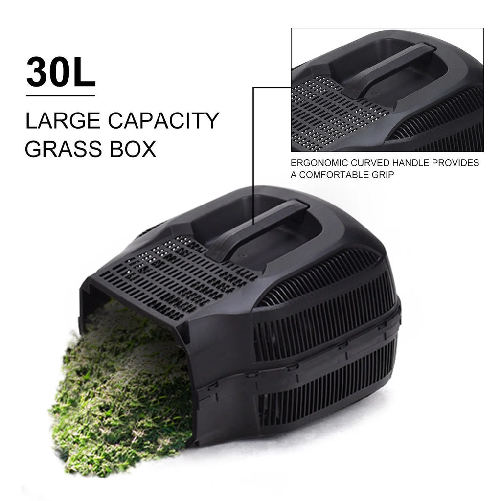 14-Inch Electric Corded Push Lawn Mower with Grass Bag B4923