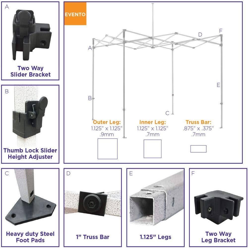White 10 x 10 Instant Pop-Up Canopy Z759