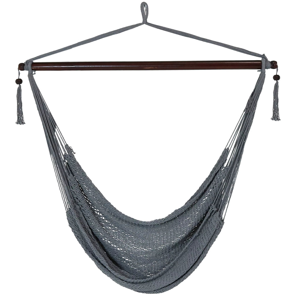 Rope Hanging Hammock Chair Swing - Gray J867